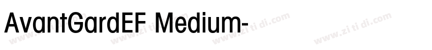 AvantGardEF Medium字体转换